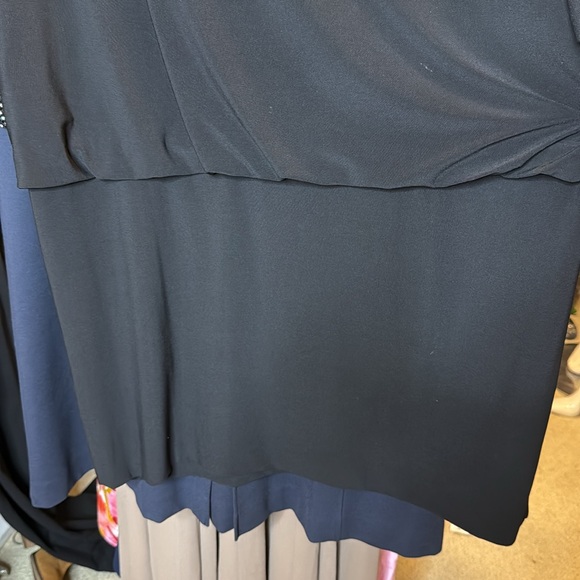 Betsy & Adams Black Cold Shoulder Dress 14 - Picture 2 of 2